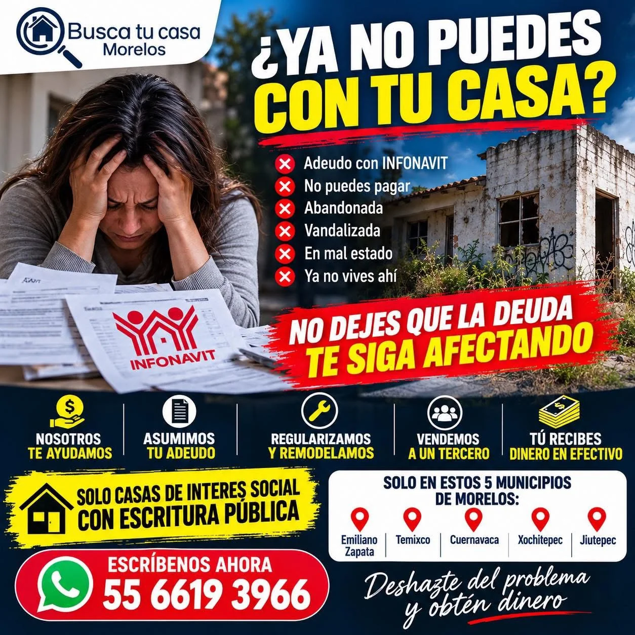 Información sobre adeudos Infonavit y soluciones inmobiliarias